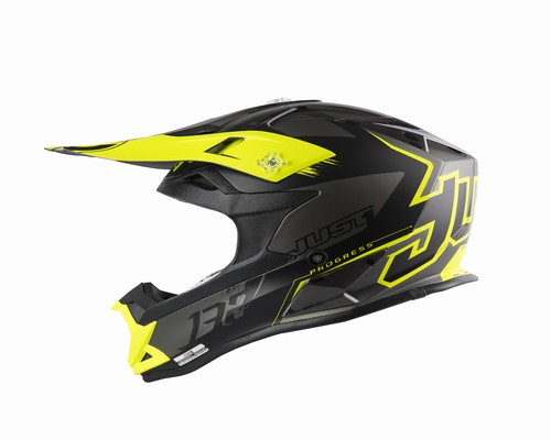 CASCO JUST1 J32 CROSS PRO KICK YELLOW BLACK TITANIUM XS